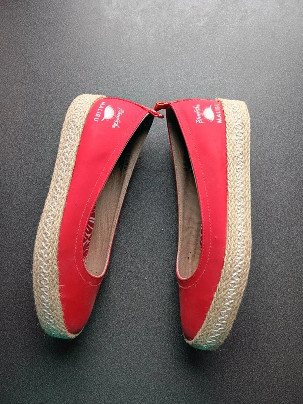 Blowfish Malibu Red Benita Espadrille Slip On Flats Sneaker 8M